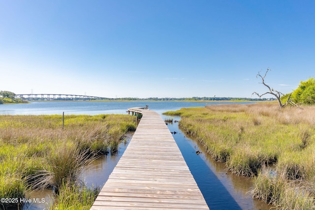 111 E Magens Ct, Cedar Point, NC 28584 - dock area with a water view