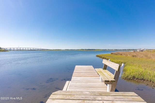 111 E Magens Ct, Cedar Point, NC 28584 - dock with a water view