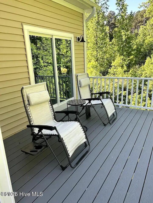 view of wooden terrace