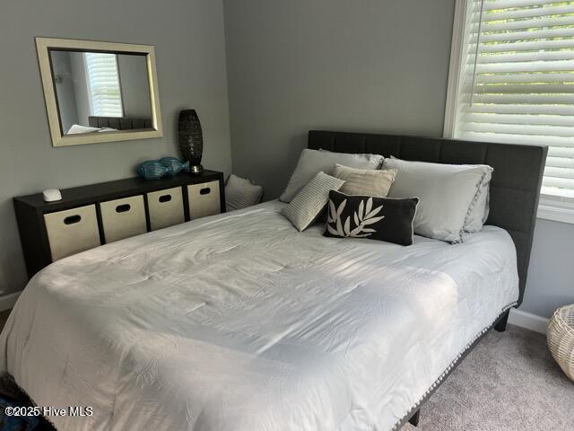 bedroom featuring baseboards and carpet floors