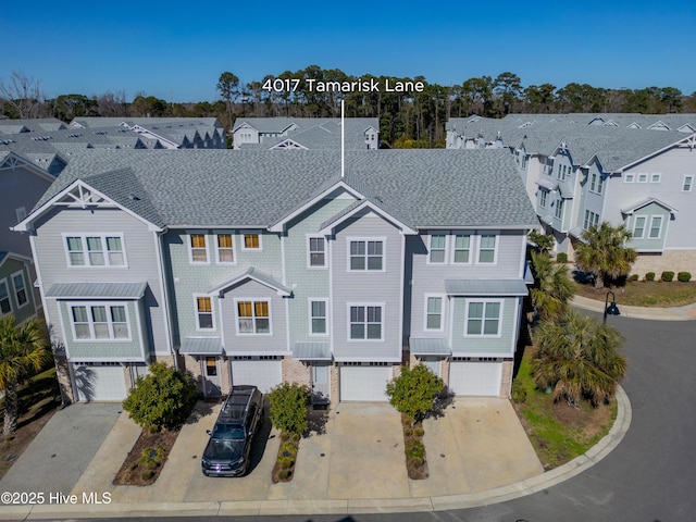 bird's eye view with a residential view