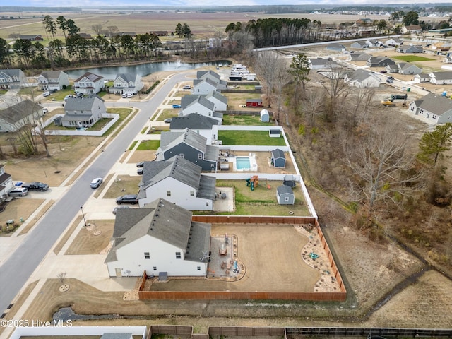 drone / aerial view featuring a residential view