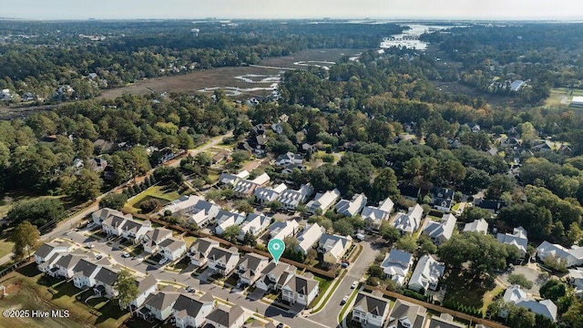 aerial view featuring a residential view