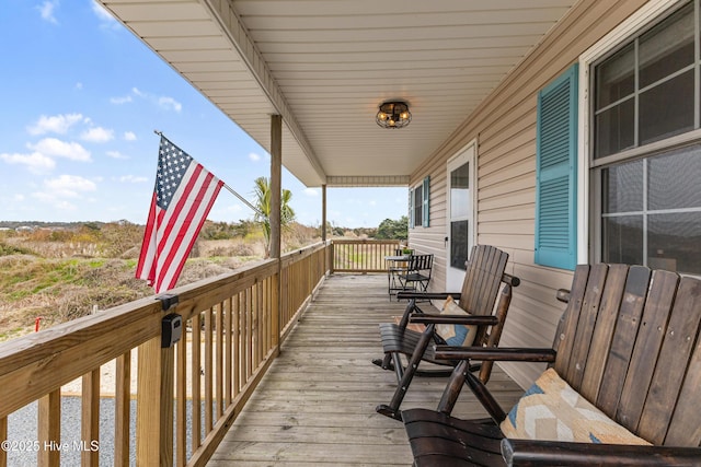 view of deck