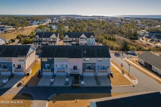 drone / aerial view featuring a residential view