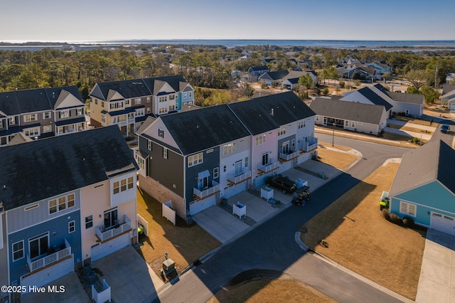 aerial view featuring a residential view