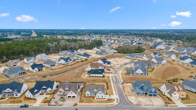 bird's eye view featuring a residential view