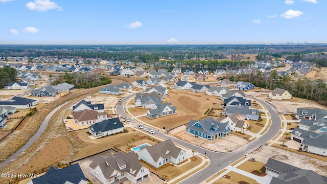 birds eye view of property featuring a residential view