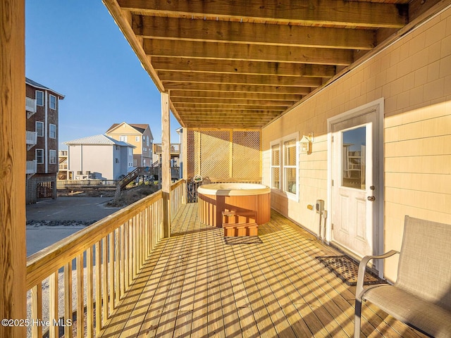 exterior space with a residential view