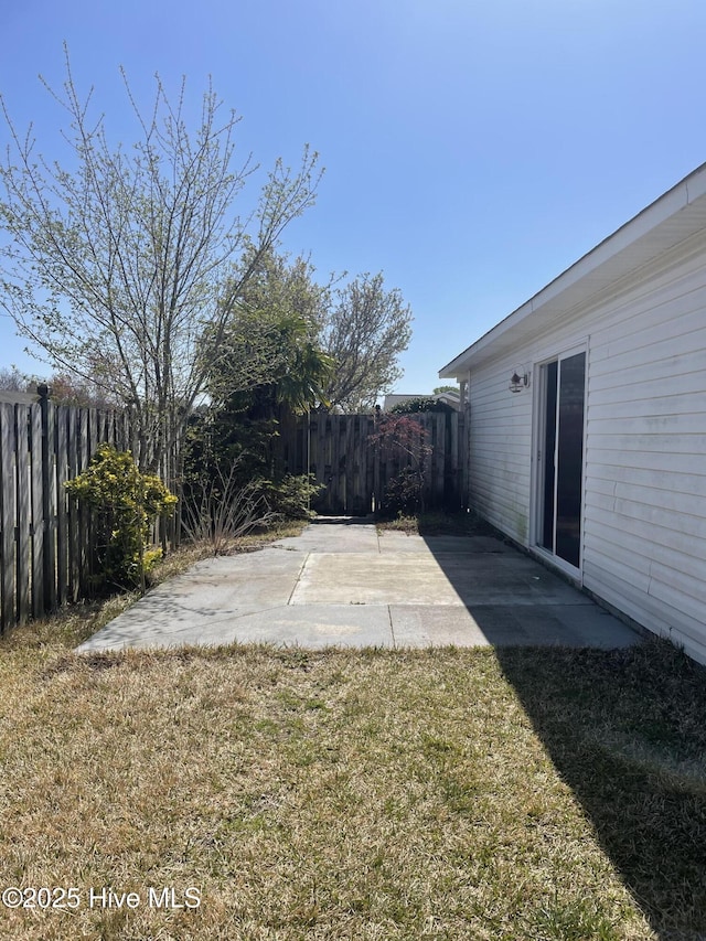 7223 Konlack Ct, Wilmington, NC 28411 - view of yard with a patio area and fence