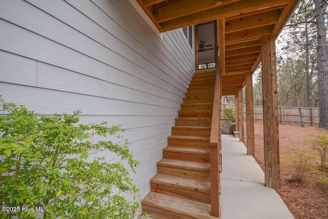 view of staircase