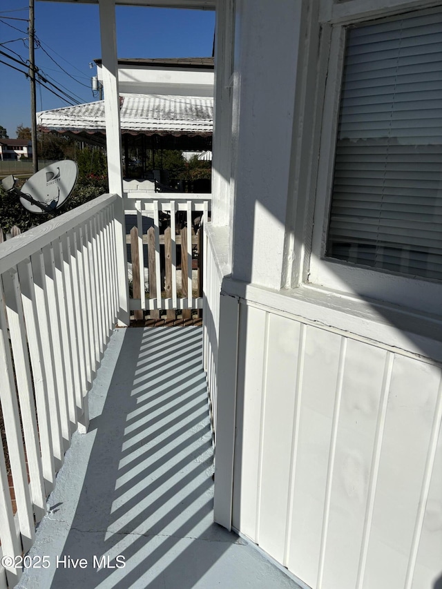 view of balcony