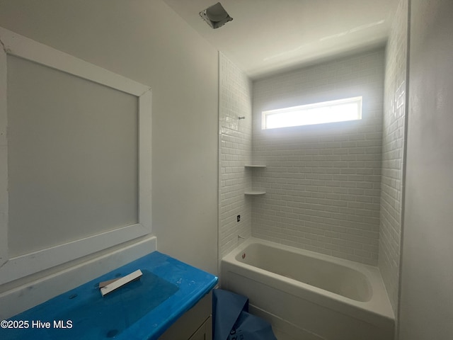 1514 Manta Ray Way, Sunset Beach, NC 28468 - bathroom featuring vanity, bathing tub / shower combination, and toilet