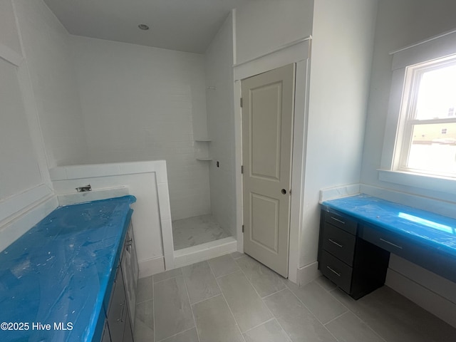 1514 Manta Ray Way, Sunset Beach, NC 28468 - bathroom featuring vanity and a tile shower