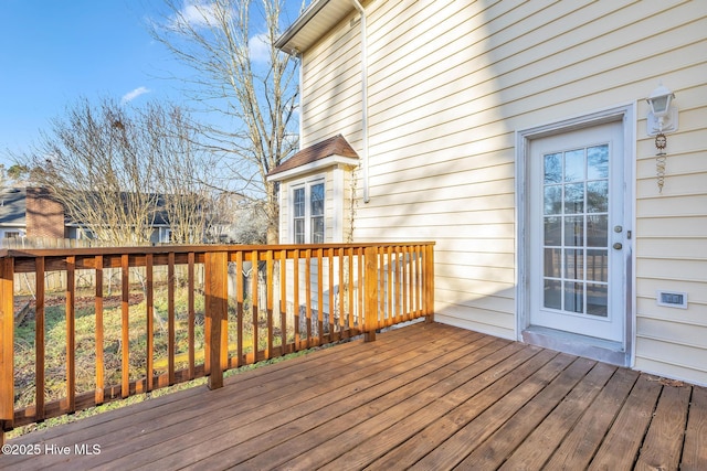 view of wooden terrace