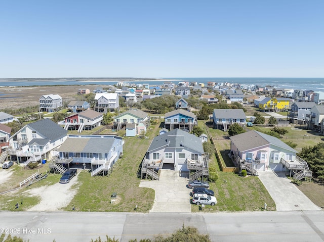 179 Sea Gull Ln, North Topsail Beach, NC 28460 - aerial perspective of suburban area featuring a nearby body of water