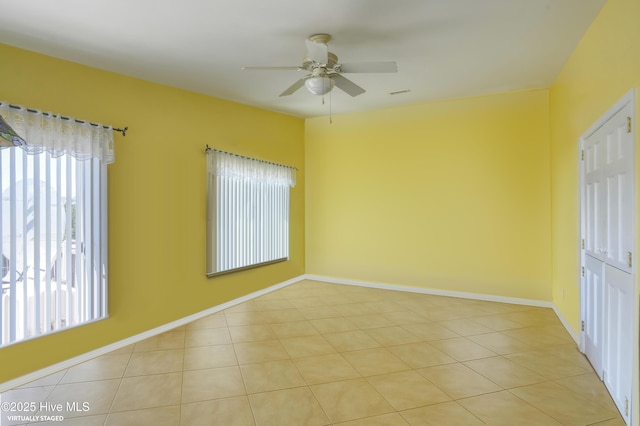 179 Sea Gull Ln, North Topsail Beach, NC 28460 - unfurnished room with a ceiling fan and baseboards