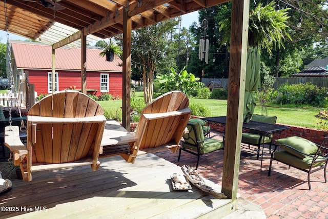 661 Main St, Swansboro, NC 28584 - view of patio / terrace featuring a deck