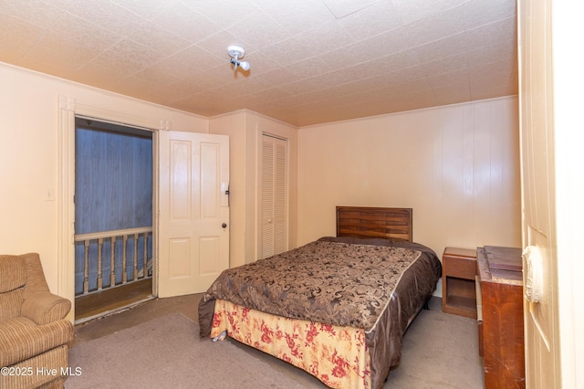 bedroom with a closet