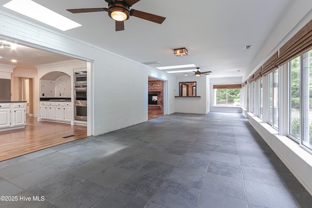 240 Donald Ross Dr, Pinehurst, NC 28374 - unfurnished sunroom featuring a skylight