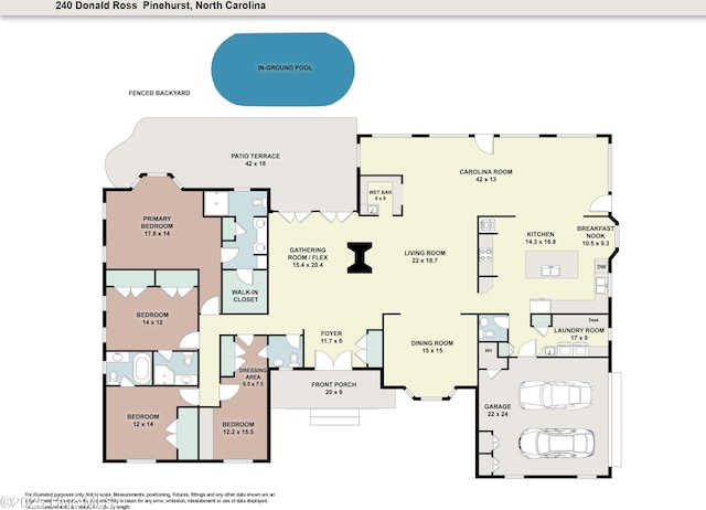240 Donald Ross Dr, Pinehurst, NC 28374 - home floor plan