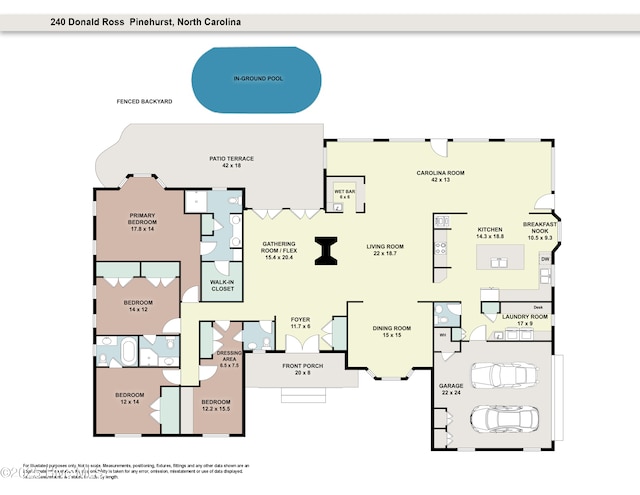 240 Donald Ross Dr, Pinehurst, NC 28374 - room layout