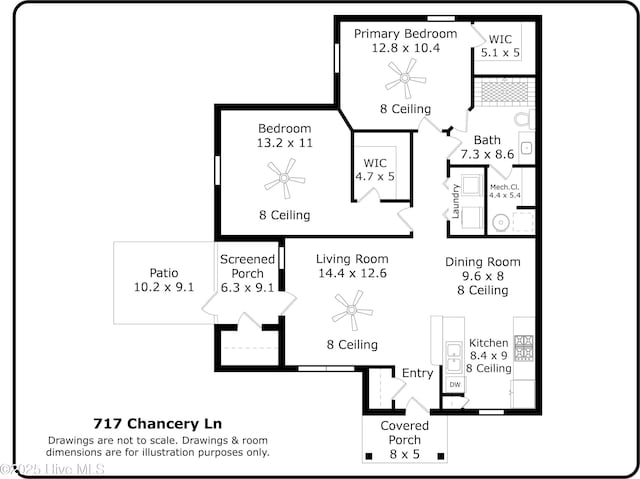 717 Chancery Ln, Aberdeen, NC 28315 - property floor plan
