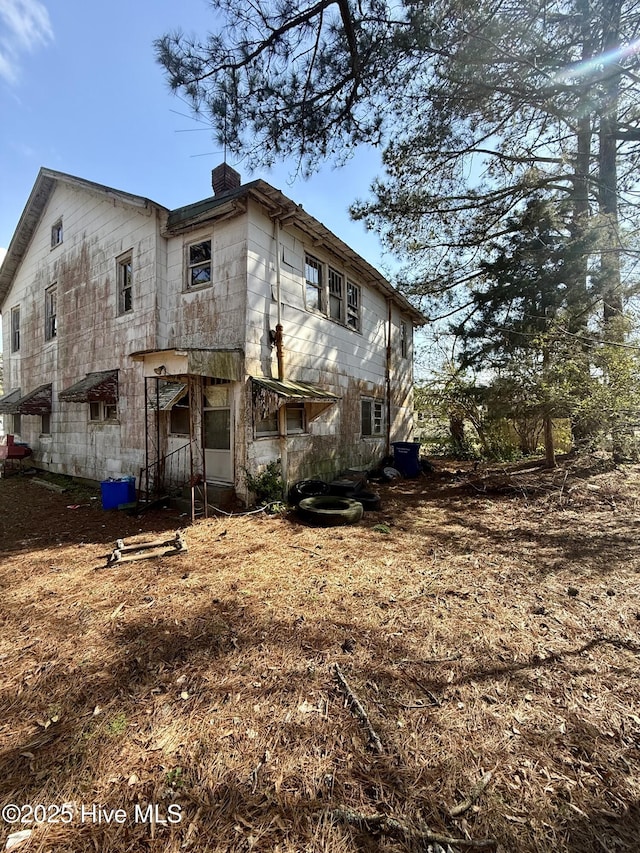 view of rear view of property