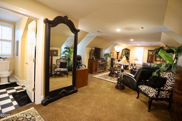 6680 Beulah Hill Church Rd, West End, NC 27376 - carpeted living room featuring healthy amount of natural light and recessed lighting
