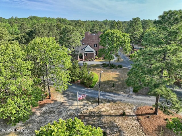 6680 Beulah Hill Church Rd, West End, NC 27376 - view from above of property featuring a heavily wooded area