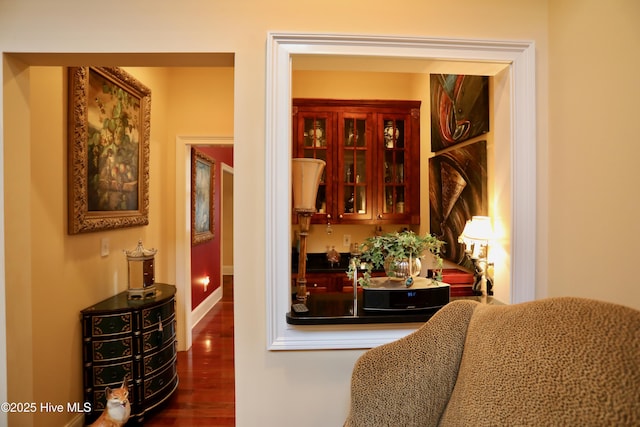 6680 Beulah Hill Church Rd, West End, NC 27376 - hallway featuring wood finished floors