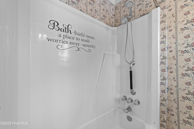 bathroom featuring shower / tub combination