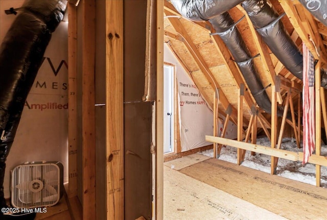 view of attic