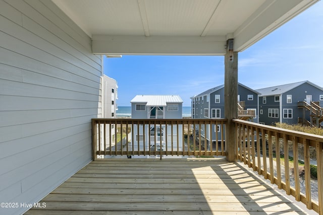 208 Carolina Beach Ave S # 300, Carolina Beach, NC 28428 - wooden terrace featuring a residential view