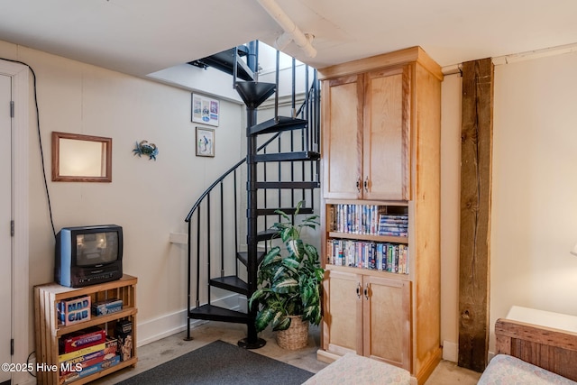 107 Carolina Beach Ave S, Carolina Beach, NC 28428 - stairs with baseboards