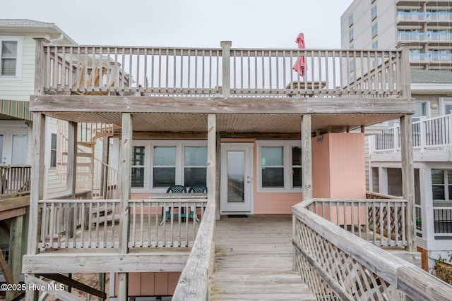 107 Carolina Beach Ave S, Carolina Beach, NC 28428 - view of wooden terrace