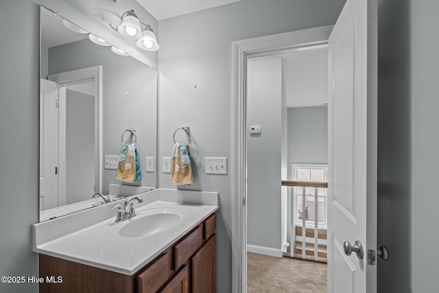1203 Strange Ct, Morehead City, NC 28557 - bathroom with vanity and baseboards