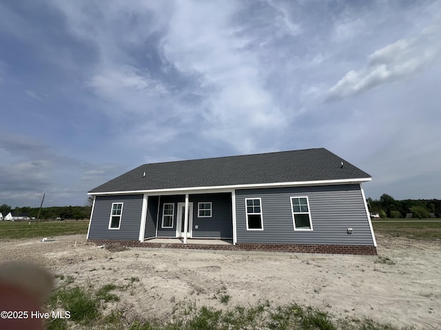 481 N Trotman Rd, Camden, NC 27921 - view of front of property with covered porch and a shingled roof