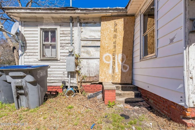 901 Daughtridge St, Rocky Mount, NC 27801 - view of home's exterior with entry steps and crawl space