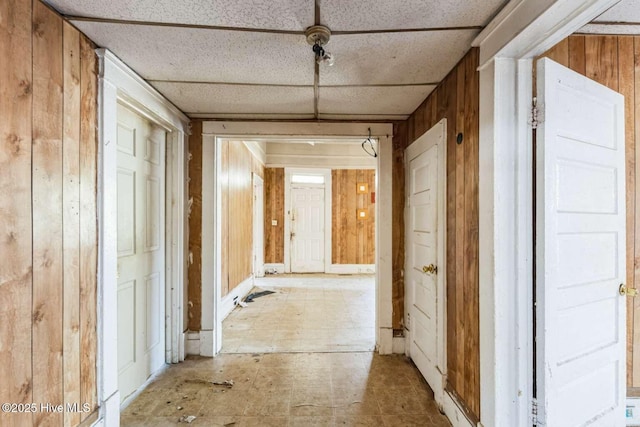 901 Daughtridge St, Rocky Mount, NC 27801 - corridor with wooden walls