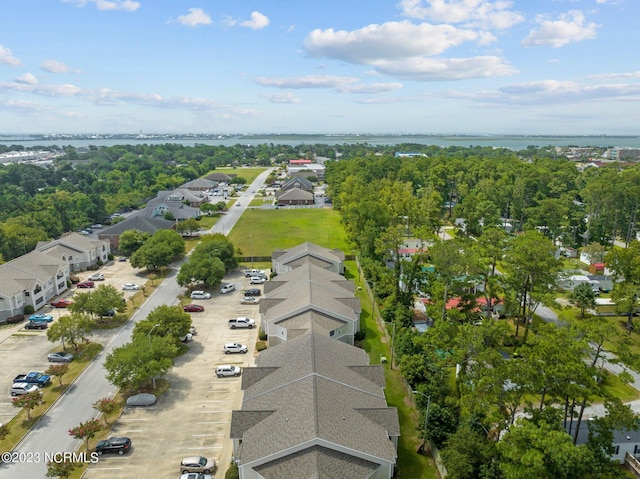 405 Commerce Ave Unit A, Morehead City, NC 28557 - birds eye view of property featuring a residential view and a water view