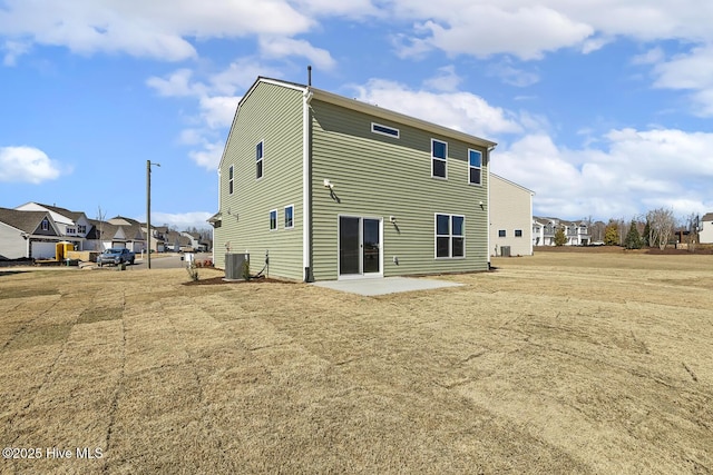 3700 Cessna Way W, Wilson, NC 27896 - rear view of property with central air condition unit, a patio, and a residential view