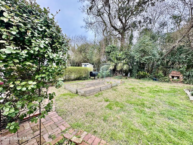 204 N Granville St, Edenton, NC 27932 - view of yard with an outbuilding and a vegetable garden