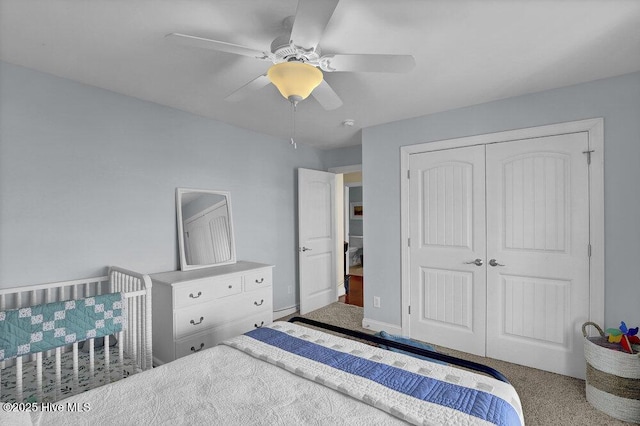 42 Harbour Village Ter, Hampstead, NC 28443 - bedroom featuring a ceiling fan and a closet