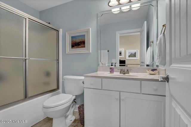 42 Harbour Village Ter, Hampstead, NC 28443 - bathroom with vanity, toilet, and shower / bath combination with glass door