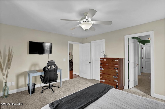 42 Harbour Village Ter, Hampstead, NC 28443 - bedroom featuring a ceiling fan and baseboards
