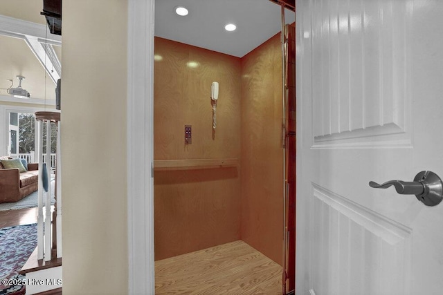 42 Harbour Village Ter, Hampstead, NC 28443 - interior space with elevator and recessed lighting