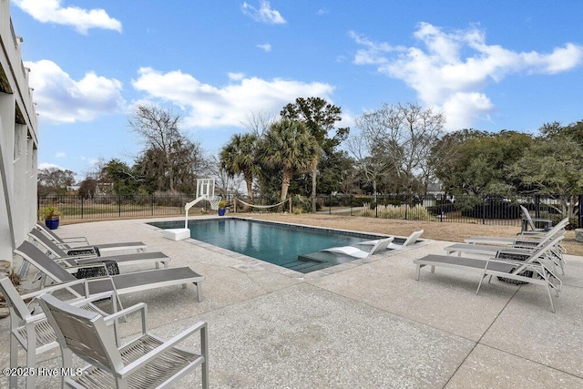 42 Harbour Village Ter, Hampstead, NC 28443 - view of swimming pool with a fenced in pool, fence, and a patio area
