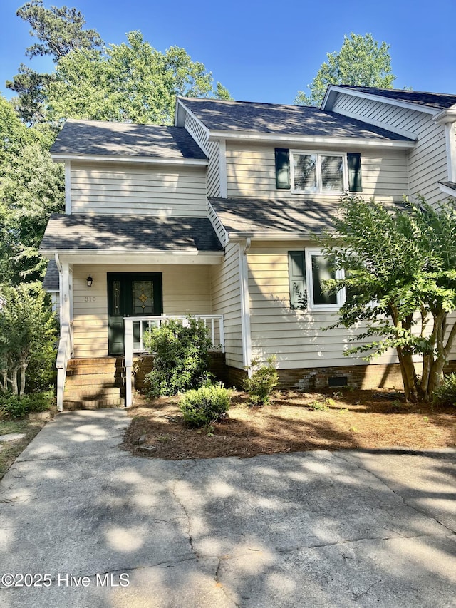 310 Wimbledon Ct, Wilmington, NC 28412 - view of front of house with a porch
