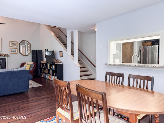 310 Wimbledon Ct, Wilmington, NC 28412 - dining space featuring wood finished floors and stairway